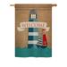 Breeze Decor Lighthouse & Sailboat 2-Sided Polyester House Flag Metal in Brown/Green/Red | 40 H x 28 W in | Wayfair BD-NA-H-107046-IP-BO-DS02-US