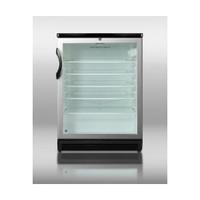 SCR600BL 24 Countertop Refrigerator w/ Front Access - Swing Door, Black, 115v