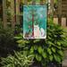 Caroline's Treasures Turkish Angora Cat Merry Christmas Tree 2-Sided Garden Flag, Polyester in Green | 15 H x 11 W in | Wayfair BB4413GF