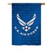 Breeze Decor US Armed Forces 2-Sided Polyester House/Garden Flag in Blue | 18.5 H x 13 W in | Wayfair BD-MI-G-108053-IP-BO-DS02-US