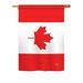 Breeze Decor Canada Country 2-Sided Polyester House Flag in Red/White | 18.5 H x 13 W in | Wayfair BD-CY-G-108277-IP-BO-DS02-US