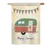 Breeze Decor Camper 2-Sided Polyester House/Garden Flag Metal in Brown/Green/Red | 40 H x 28 W in | Wayfair BD-OU-H-109046-IP-BO-DS02-US