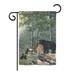 Breeze Decor Bears Campsite 2-Sided Polyester Garden Flag in Green | 18.5 H x 13 W in | Wayfair BD-WL-G-110044-IP-BO-DS02-US