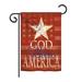 Breeze Decor God Bless America 2-Sided Polyester Garden Flag in Red | 18.5 H x 13 W in | Wayfair BD-PA-G-111053-IP-BO-DS02-US