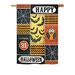 Breeze Decor Halloween Happy 2-Sided Polyester House Flag in Black/Orange/Yellow | 18.5 H x 13 W in | Wayfair BD-HO-G-112060-IP-BO-DS02-US