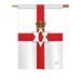 Breeze Decor Northern Ireland 2-Sided Polyester House Flag Metal in Red | 40 H x 28 W in | Wayfair BD-CY-H-108169-IP-BO-DS02-US