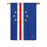Breeze Decor Cape Verde 2-Sided Polyester House/Garden Flag in Blue/Red/Yellow | 18.5 H x 13 W in | Wayfair BD-CY-G-108368-IP-BO-DS02-US