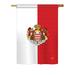 Breeze Decor Monaco 2-Sided Polyester House Flag Metal in Green/Red/Yellow | 40 H x 28 W in | Wayfair BD-CY-H-108322-IP-BO-DS02-US