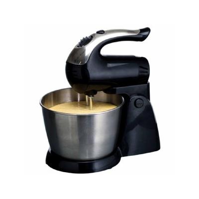 SM-1153 200W 5-Speed Stand Mixer - Stainless Steel Bowl - Black