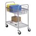 24" Wire Mail Cart (Holds 75 Legal Folders)