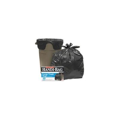 Handi-bag Super Value Pack Trash Bags, 30 gallon, .69 mil, 36 x 29.5, Black, 60/Box (WBIHAB6FT60)