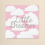 Isabelle & Max™ Dreamer Canvas Art Canvas, Wood in Pink/White | 12 H x 12 W x 1.5 D in | Wayfair VVRO4737 32350664