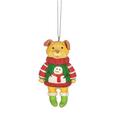 The Holiday Aisle® Specialty Dog in Ugly Sweater Hanging Figurine Ornament Plastic | 3.5 H x 2 W x 1.13 D in | Wayfair HLDY6179 33845416