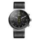 Braun Men's Quartz Watch with Black Dial Analogue Display and Black Leather Strap BN0095SLG