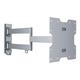 Intec brackets -Silver Extra Long Reach (610mm) Slim Fitting Swivel & Tilt TV Wall Mount Bracket for 28-48" Screens (MAX VESA 200x200). Strong 35kg Weight Rating and tested to 105kg