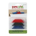 TOPS Pen Pal Flexible Pen Holders Rubber Material Assorted Colors Pack of 3