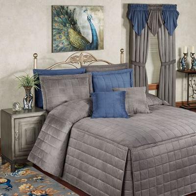 Camden Grande Fitted Bedspread Charcoal, King 24