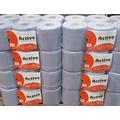 48 Rolls(8 Packs) ACT Blue Centre feed Rolls Embossed 2ply Wiper Paper Towel 45M