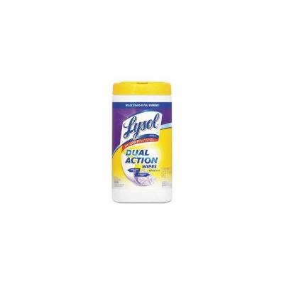 Lysol 81700 Dual Action Disinfecting Wipes, Citrus Scent, 75 Wipes (RAC81700)