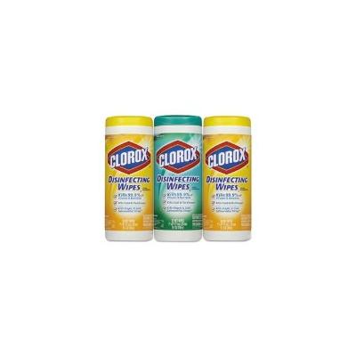 Clorox Disinfecting Wipes, Lemon Fresh, 3 Canisters (CLO30112)