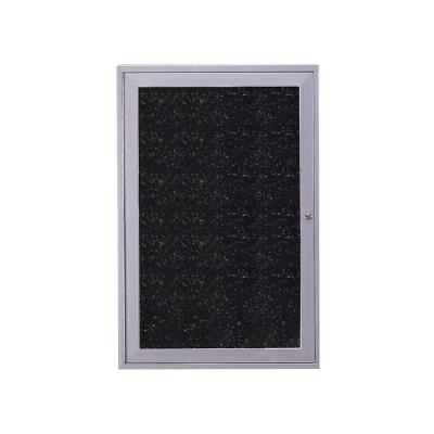 Ghent Enclosed Recycled Rubber Tackboard - 24X36"