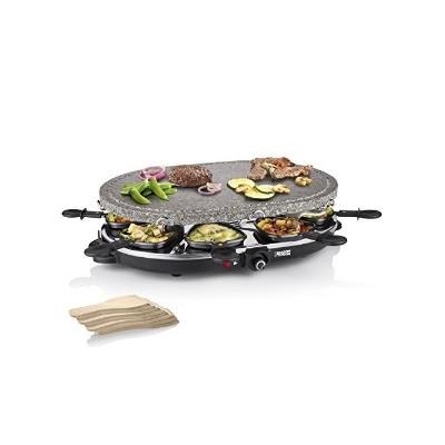 162720 Raclette 8 Oval Stone Grill Party