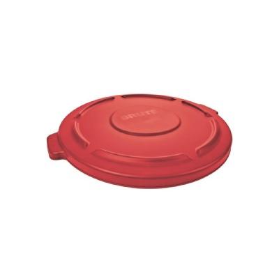 Rubbermaid 2631 Brute 32 Gallon Round Trash Can Lid, Red (RCP 2631 RED)