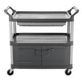 Tool Carts: Rubbermaid Commercial Products Service Carts Xtra Open-Sided Gray Instrument Cart FG4094 screenshot. Janitorial Supplies directory of Janitorial & Breakroom Supplies.