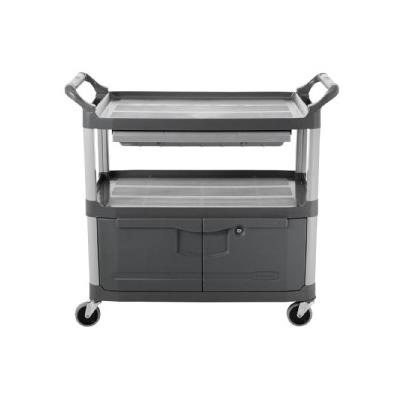 Tool Carts: Rubbermaid Commercial Products Service Carts Xtra Open-Sided Gray Instrument Cart FG4094