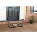 Nedia Home Plain Heritage Heavy Duty 30 in. x 18 in. Non-Slip Outdoor Door Mat Coir in Black/Brown | 18 W x 30 D in | Wayfair O2350