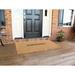 Nedia Home Personalized Heavy Duty 57 in. x 24 in. Outdoor Door Mat Coir in White | 24 W x 57 D in | Wayfair O2134