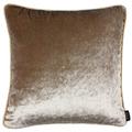 McAlister Textiles Shiny Crushed Velvet Cushion Cover Champagne Gold 60 x 60 Cm - 24 x 24 Inches. Luxury Decorative Scatter Throw Pillow For Sofa Or Bedroom
