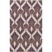 Red 66 x 42 x 0.157 in Indoor Area Rug - Malene b Voyages Handwoven Wool Violet/Lilac Rug Wool | 66 H x 42 W x 0.157 D in | Wayfair VOY50-3656