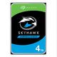 Seagate SkyHawk, 4 TB, Surveillance Internal Hard Drive HDD – 3.5 Inch SATA 6 Gb/s 64 MB Cache for DVR NVR Security Camera System, and Three-year Rescue Services, Silver (ST4000XV007)