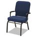 KFI Studios 1040 Series Heavy Duty Stackable Chair w/ Cushion Vinyl/Metal/Fabric in Blue | 35.5 H x 21 W x 25 D in | Wayfair HTB1041SB-3301