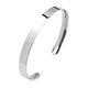 TreasureBay Men's 925 Silver Bangle, Solid Silver Cuff Bracelet for Men