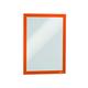 Durable DURAFRAME Self-Adhesive Magnetic Frame | A4 Format In Orange | Pack of 10 Frames | Document Frame for Professional Internal Signage