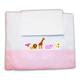 Zigozago - Baby Bedding Set Bed Linen Embroidered Sheets Noah; Size: Little Bed 110 x 140 cm; Color: Pink