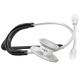 MDF MD One Stainless Steel Stethoscope, Adult, Black Tube, Silver Chestpieces-Headset, MDF77711
