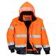 Portwest C465 Hi-Vis 3-in-1 Contrast Bomber Jacket Orange/Navy, Large