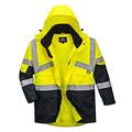 Portwest Hi-Vis 2-Tone Breathable Jacket, Size: 4XL, Colour: Yellow/Navy, S760YNR4XL