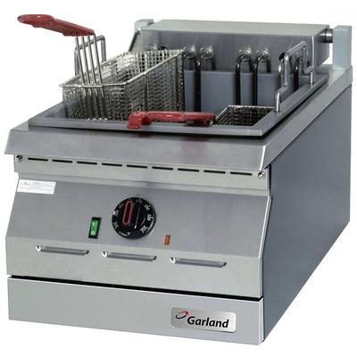 Garland ED-30SFT Designer Series 34 lb. Dual Tank Electric Countertop Super Deep Fryer - 240V, 1 Phase, 16 kW