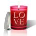 Carved Solutions Gem Love Scented Jar Candle Soy in Red | 3.5 H x 3.5 W x 3.5 D in | Wayfair gcrub-pd-love