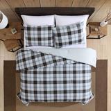 Eddie Bauer kids Lewis Plaid Cotton Duvet Cover Set Cotton in Black/Blue/Green | Full/Queen | Wayfair 221166