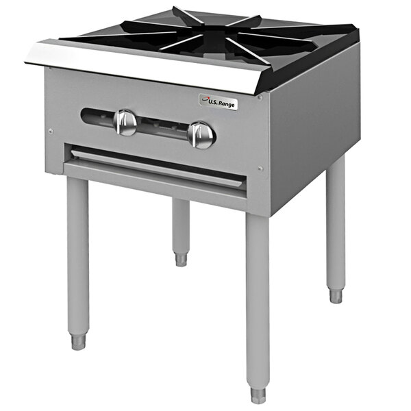 Garland SP-1844 Natural Gas Countertop Stock Pot Stove with 6" legs - 45,000 BTU