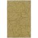 Yellow 59.84 x 0.39 in Area Rug - Bay Isle Home™ Tweedbrook Abstract Handmade Tufted Wool Gold Area Rug Wool | 59.84 W x 0.39 D in | Wayfair