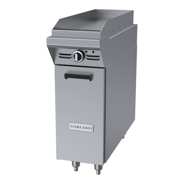 Garland M12S-7 Master Series Liquid Propane 12" Griddle Attachment with Storage Base and Manual Controls - 22,000 BTU