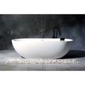 Kingston Brass Aqua Eden Bryanna Solid Surface 70.06" x 34.63" Freestanding Soaking Bathtub Solid Surface, Resin | 20.06 H x 70.06 W in | Wayfair