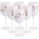 6 x Moët & Chandon Ice Impérial Champagne Acrylic-Glasses Flutes Cups Cup Mug Goblets including Set of Paper-Coasters