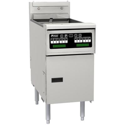 Pitco® SE14R-C 40-50 lb. Solstice Electric Floor Fryer with Intellifry Computerized Controls - 240V, 3 Phase, 22kW